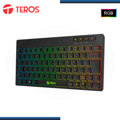 TECLADO TEROS TE-4066 BLACK RGB MULTIMEDIA WIRELESS