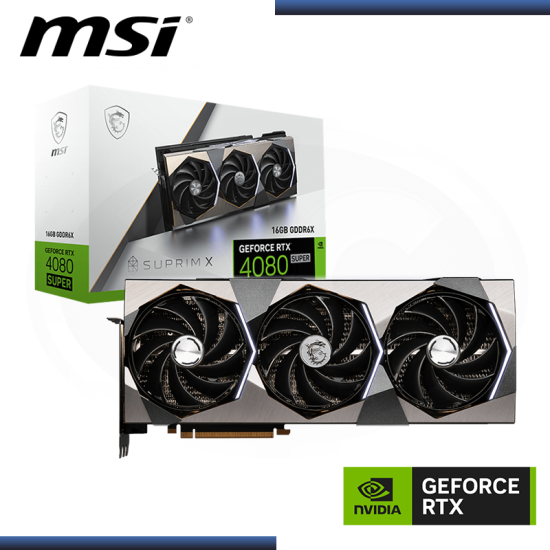 MSI GEFORCE RTX 4080 SUPER 16GB GDDR6X 256BITS SUPRIM X (PN:912-V511-248)