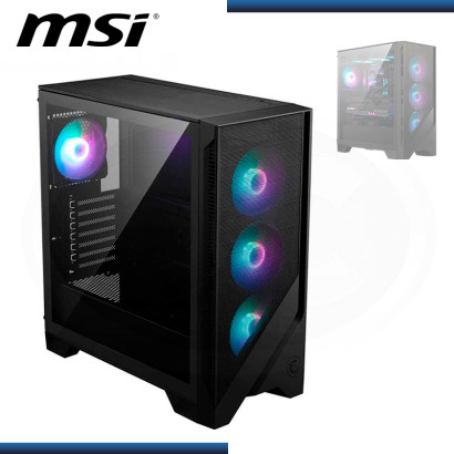 CASE MSI MAG FORGE 320R AIRFLOW BLACK ARGB SIN FUENTE VIDRIO TEMPLADO USB 3.2