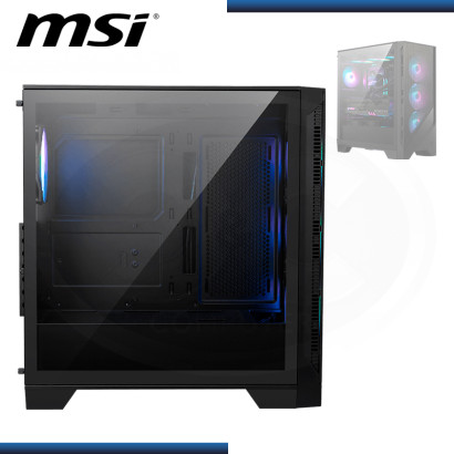 CASE MSI MAG FORGE 320R AIRFLOW BLACK ARGB SIN FUENTE VIDRIO TEMPLADO USB 3.2