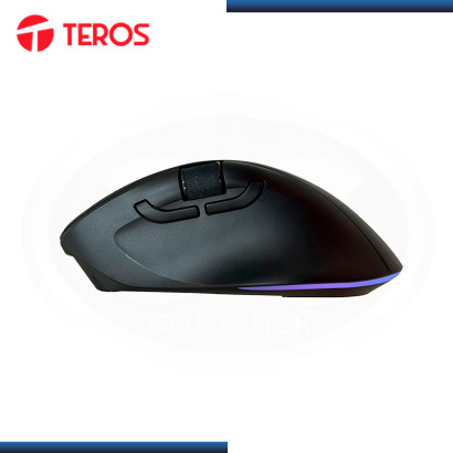 MOUSE TEROS TE-5168N BLACK 7 BOTONES 6400 DPI BLUETOOTH/WIRELESS/USB (PN:TE-5168N)