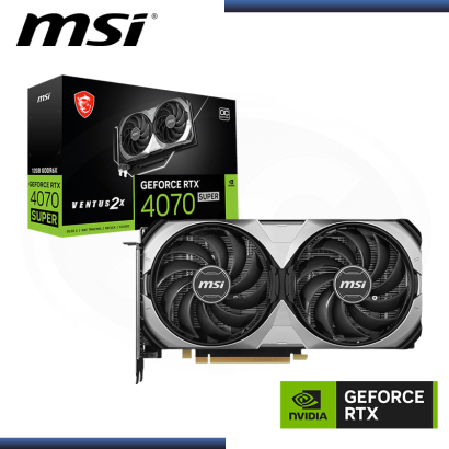 MSI GEFORCE RTX 4070 SUPER 12GB GDDR6X 192BITS VENTUS 2X OC (PN:912-V513-829)