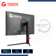 MONITOR LED 24.5" TEROS TE-2472G 1920x1080 HDMI DP 1MS/260HZ