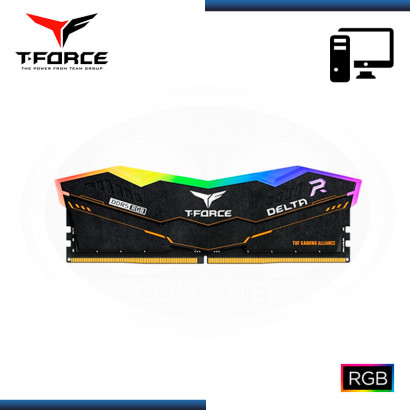 MEMORIA 16GB DDR5 T-FORCE DELTA TUF GAMING ALLIANCE RGB BLACK BUS 5600MHZ (PN:FF5D516G5600HC36B01)