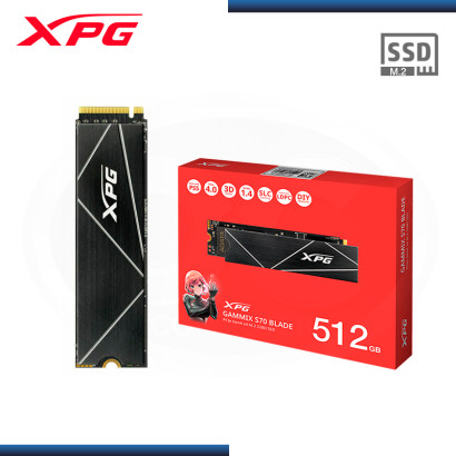 SSD 512GB XPG GAMMIX S70 BLADE NVME PCIe GEN 4x4 (PN:AGAMMIXS70B-512G-CS)