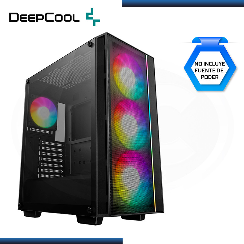 CASE DEEPCOOL MATREXX 55 MESH V4 C BLACK ARGB SIN FUENTE VIDRIO TEMPLADO USB 3.0 (PN:R-MATREXX55-BCAGA4-G-4)