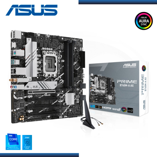 PLACA ASUS PRIME B760M-A AX DDR5 LGA 1700 (PN:90MB1EI0-MVEAY0)