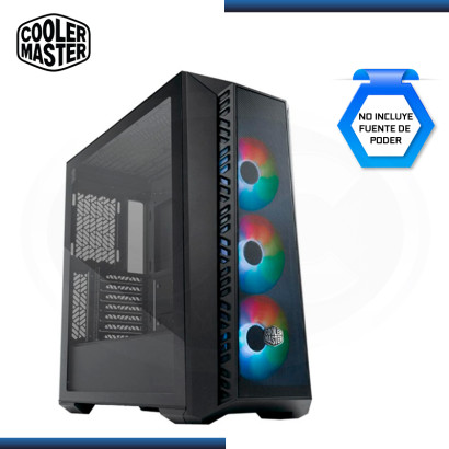 CASE COOLER MASTER MASTERBOX 520 MESH ARGB BLACK SIN FUENTE VIDRIO TEMPLADO USB 3.2 (PN:MB520KGNN-S00)