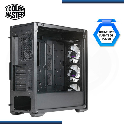 CASE COOLER MASTER MASTERBOX 520 MESH ARGB BLACK SIN FUENTE VIDRIO TEMPLADO USB 3.2 (PN:MB520KGNN-S00)