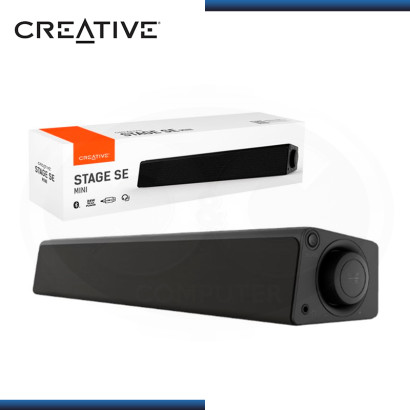 BARRA DE SONIDO CREATIVE STAGE SE MINI BLACK (24W) BLUETOOTH 5.3 (PN:51MF8460AA000)