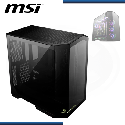 CASE MSI MAG PANO 100L PZ BLACK SIN FUENTE VIDRIO TEMPLADO USB-A/USB-C (PN:MAG PANO 100L PZ ATX)