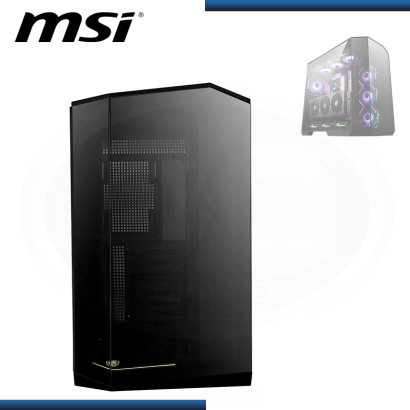 CASE MSI MAG PANO 100L PZ BLACK SIN FUENTE VIDRIO TEMPLADO USB-A/USB-C (PN:MAG PANO 100L PZ ATX)