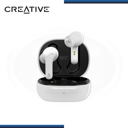 AUDIFONO CREATIVE ZEN AIR TRUE WHITE CON MICROFONO WIRELESS BT IPX4 (PN:51EF1050AA000)