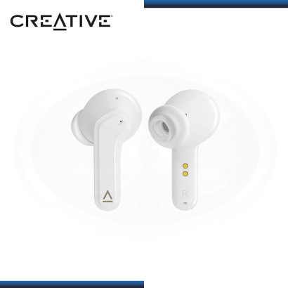 AUDIFONO CREATIVE ZEN AIR TRUE WHITE CON MICROFONO WIRELESS BT IPX4 (PN:51EF1050AA000)