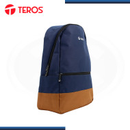 MOCHILA TEROS PARA LAPTOP AZUL CON MARRON TAMAÑO 15.6" (PN:TE-ACS9019)