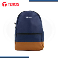 MOCHILA TEROS PARA LAPTOP AZUL CON MARRON TAMAÑO 15.6" (PN:TE-ACS9019)