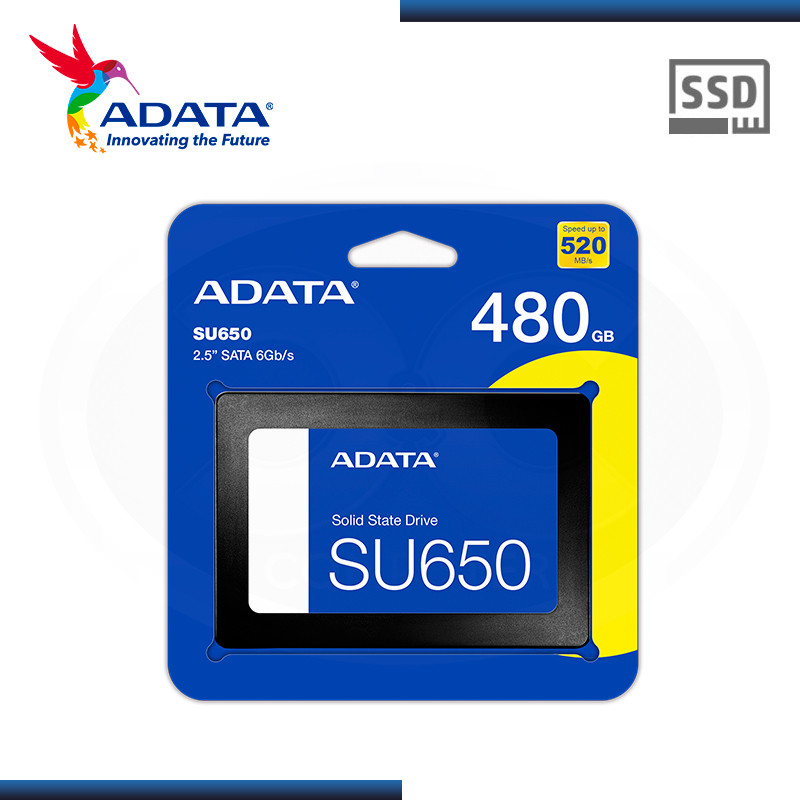 SSD 480GB ADATA ULTIMATE SU650 SATA3 FORMATO 2.5" (PN:ASU650SS-480GT-R)