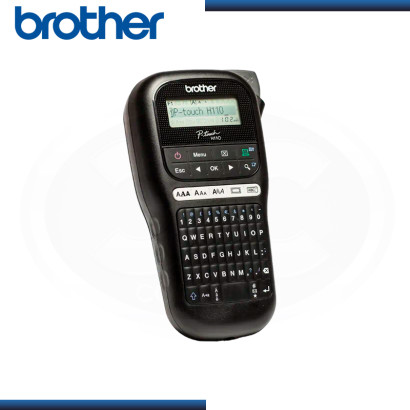 ROTULADORA ELECTRONICA PORTATIL BROTHER TECLADO QWERTY BLACK (PN:PT-H110)