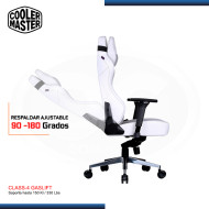 SILLA COOLER MASTER CALIBER X2C WHITE (PN:CCMI-GCX2C-GW)