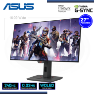 MONITOR OLED 27" ASUS ROG STRIX  XG27AQDMG 2560x1440 HDMI DP USB 0.03MS/240Hz/AMD FREESYNC PREMIUM/COMPATIBLE NVIDIA-SYNC