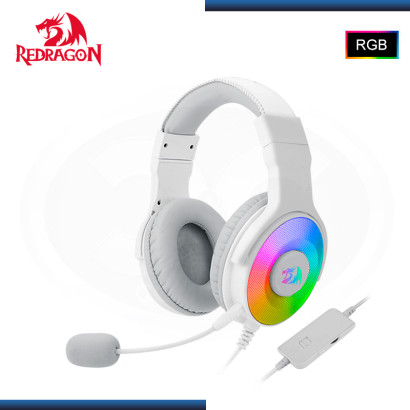 AUDIFONO REDRAGON PANDORA WHITE CON MICROFONO USB + 3.5MM(PN:H350W-RGB)