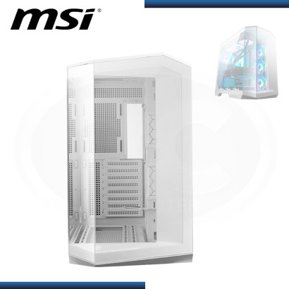 CASE MSI MAG PANO 100L PZ WHITE SIN FUENTE VIDRIO TEMPLADO USB-A/USB-C (PN:MAG PANO 100L PZ  WHITE ATX)