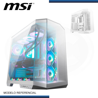 CASE MSI MAG PANO 100L PZ WHITE SIN FUENTE VIDRIO TEMPLADO USB-A/USB-C (PN:MAG PANO 100L PZ  WHITE ATX)