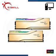 MEMORIA 32GB (16GBx2) DDR5 G.SKILL ROYAL NEO GOLD BUS 6400MHz AMD EXPO (PN:F5-6400J3039G16GX2-TR5NG)