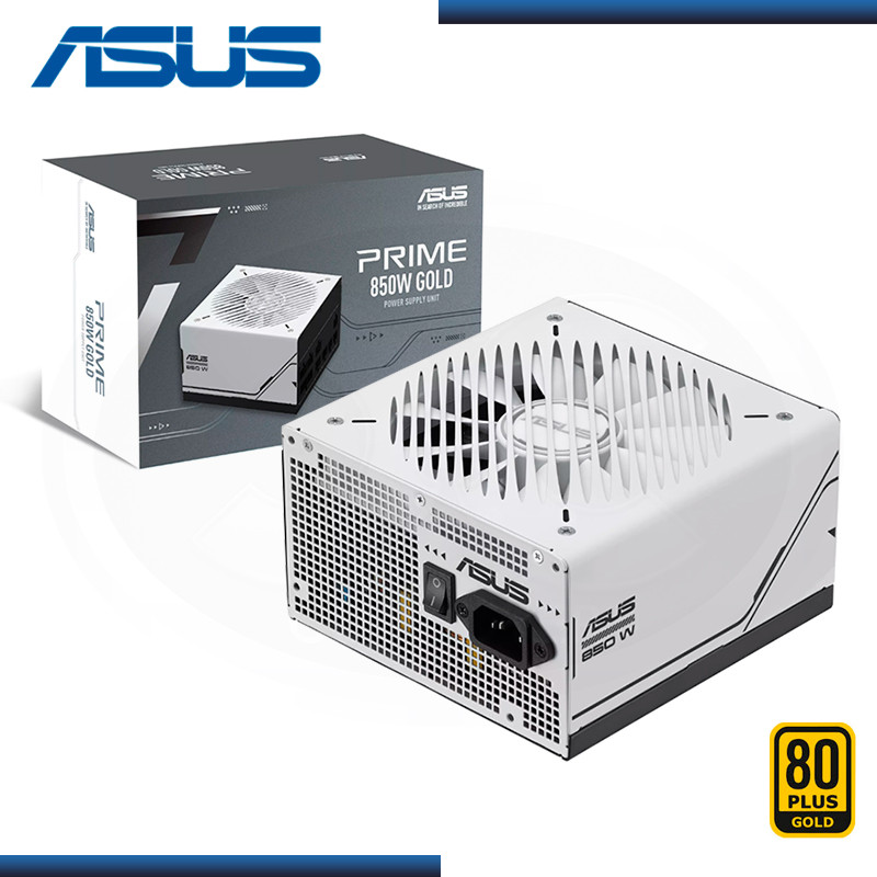 FUENTE ASUS PRIME 850W WHITE 80 PLUS GOLD MODULAR (PN:90YE00U0-BVAA00)