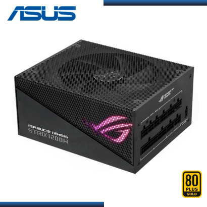 FUENTE ASUS ROG STRIX 1200W BLACK 80 PLUS GOLD AURA EDITION MODULAR (PN:90YE00P0-BVAA00)