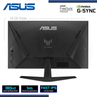 MONITOR LED 27" ASUS TUF GAMING VG279Q3A 1920x1080 HDMI DP 1MS/180Hz/AMD FREESYNC PREMIUM/COMPATIBLE NVIDIA-SYNC