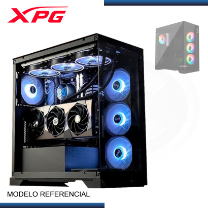 CASE XPG INVADER X BLACK SIN FUENTE VIDRIO TEMPLADO USB 3.2 (PN:INVADERXMTWOF-BKCWW)