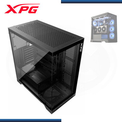 CASE XPG INVADER X BLACK SIN FUENTE VIDRIO TEMPLADO USB 3.2 (PN:INVADERXMTWOF-BKCWW)