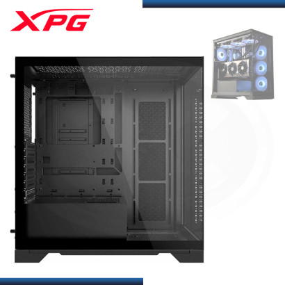 CASE XPG INVADER X BLACK SIN FUENTE VIDRIO TEMPLADO USB 3.2 (PN:INVADERXMTWOF-BKCWW)