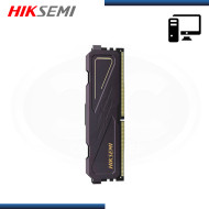 MEMORIA 16GB DDR4 HIKSEMI ARMOR BLACK CON DISIPADOR BUS 3200MHZ (PN:HSC416U32D2-16GB)