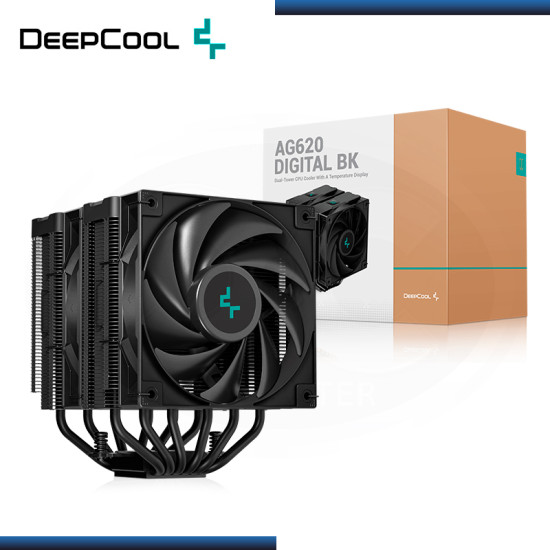 DEEPCOOL AG620 DIGITAL BLACK REFRIGERACION AIRE AMD/INTEL (PN:R-AG620-BKNDMN-G-2)