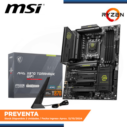 PLACA MSI MAG X870 TOMAHAWK WIFI AMD RYZEN AM5 DDR5