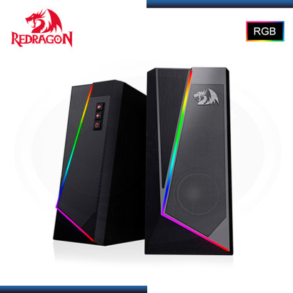 PARLANTES REDRAGON ANVIL GS520 BLACK RGB (10W) CONECTIVIDAD USB + 3.5MM