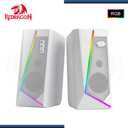 PARLANTES REDRAGON ANVIL GS520W WHITE RGB (10W) CONECTIVIDAD USB + 3.5MM