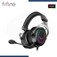 AUDIFONO FIFINE H3 BLACK RGB CON MICROFONO USB COMPATIBLE PS5/PS4/XBOX/SWITCH/PC