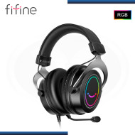 AUDIFONO FIFINE H3 BLACK RGB CON MICROFONO USB COMPATIBLE PS5/PS4/XBOX/SWITCH/PC