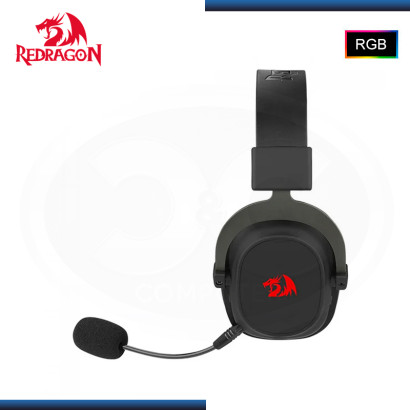 AUDIFONO REDRAGON ZEUS PRO BLACK RGB CON MICROFONO SONIDO ENVOLVENTE 7.1 WIRELESS (PN:H510-PRO)