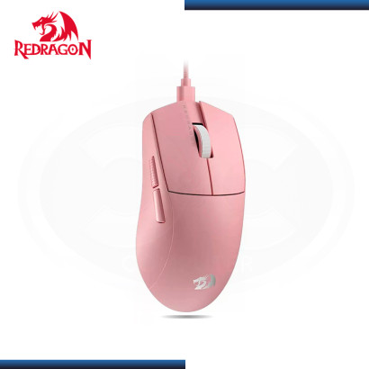 MOUSE REDRAGON M724 K1NG 1K PINK 5 BOTONES 12,400 DPI USB-C (PN:M724P)