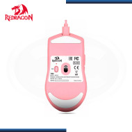 MOUSE REDRAGON M724 K1NG 1K PINK 5 BOTONES 12,400 DPI USB-C (PN:M724P)