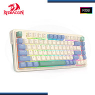 TECLADO REDRAGON UCAL K673CPG PRO RGB 75% INGLES PASTEL MECANICO USB-C/BLUETOOTH/WIRELESS (PN:K673CPG-RGB-PRO)