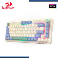 TECLADO REDRAGON UCAL K673CPG PRO RGB 75% INGLES PASTEL MECANICO USB-C/BLUETOOTH/WIRELESS (PN:K673CPG-RGB-PRO)