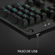 TECLADO LOGITECH G G513 CARBON RGB ALUMINIO BACKLIGHT MECANICO GAMING (PN:920-009322)