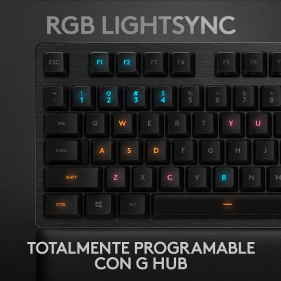 TECLADO LOGITECH G G513 CARBON RGB ALUMINIO BACKLIGHT MECANICO GAMING (PN:920-009322)