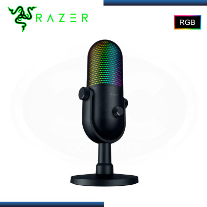 MICROFONO RAZER SEIREN V3 BLACK RGB CHROMA STREAMING SUPERCARDIOIDE CON SENSOR TOUCH SILENT (PN:RZ19-05060100-R3U1)