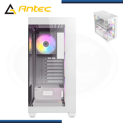 CASE ANTEC CX300 RGB ELITE WHITE SIN FUENTE VIDRIO TEMPLADO USB 3.0/USB 2.0 (PN:0-761345-10096-0)